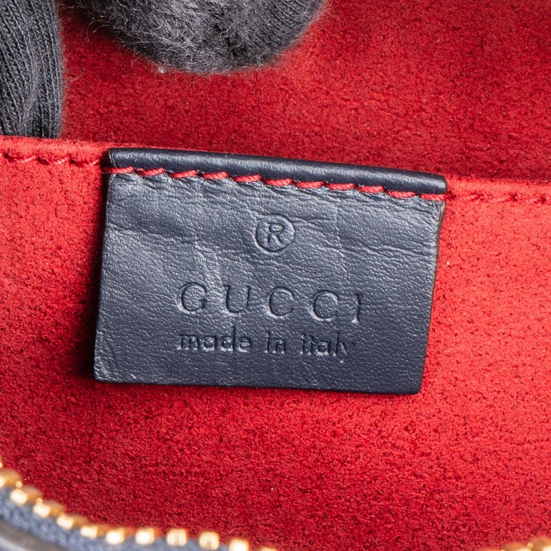 Gucci Monogram GG Supreme Small Oval Crossbody Bag