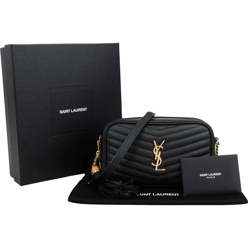 Saint Laurent Quilted Leather Lou Camera Crossbody Bag