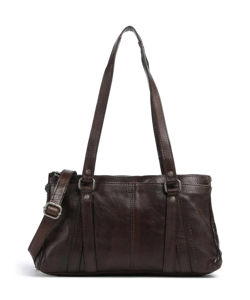 Spikes & Sparrow Apache Christabelle Schultertasche dark brown