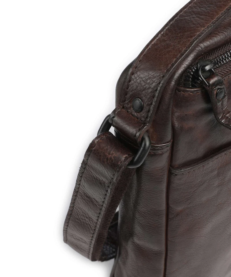 Spikes & Sparrow Apache Moses Umhängetasche dark brown