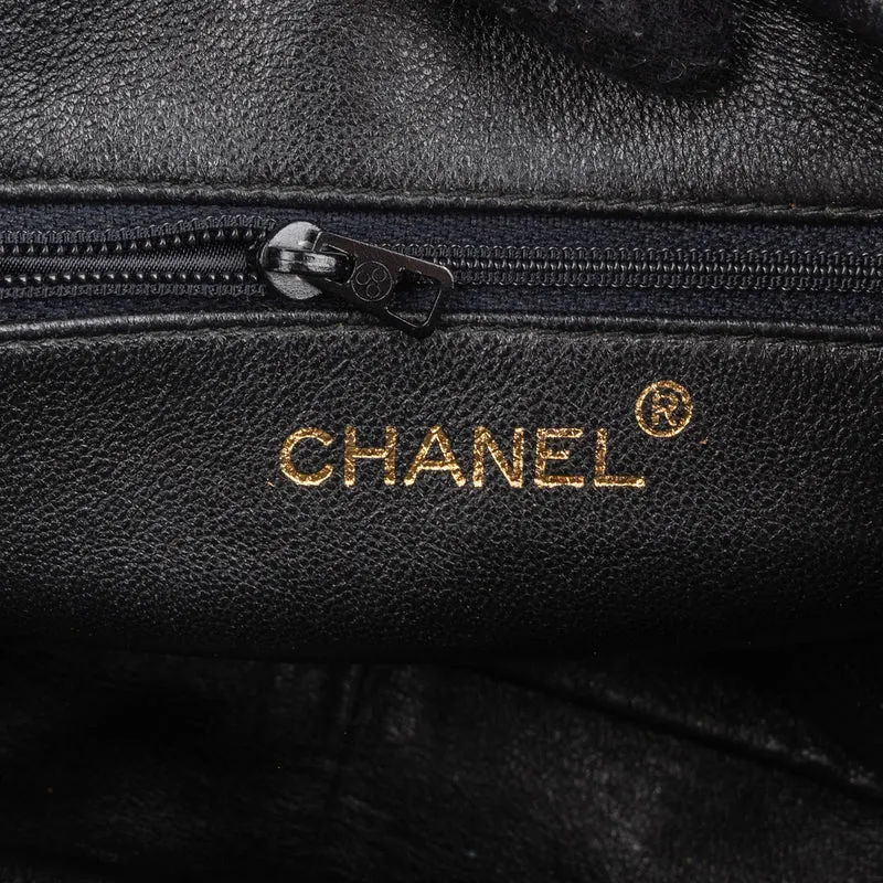 Chanel Quilted Lambskin Tassel Camera 24K Gold Crossbody Bag