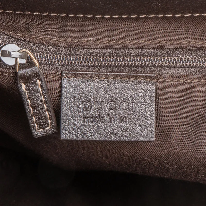 Gucci Monogram GG Canvas Web Hobo Shoulder Bag