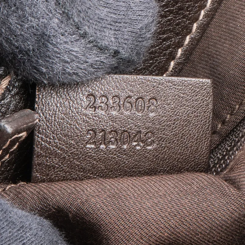 Gucci Monogram GG Canvas Web Hobo Shoulder Bag