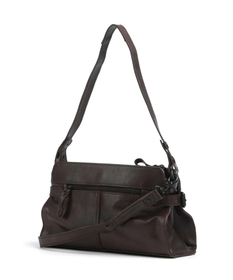 Spikes & Sparrow Hudson Madelon Schultertasche dark brown
