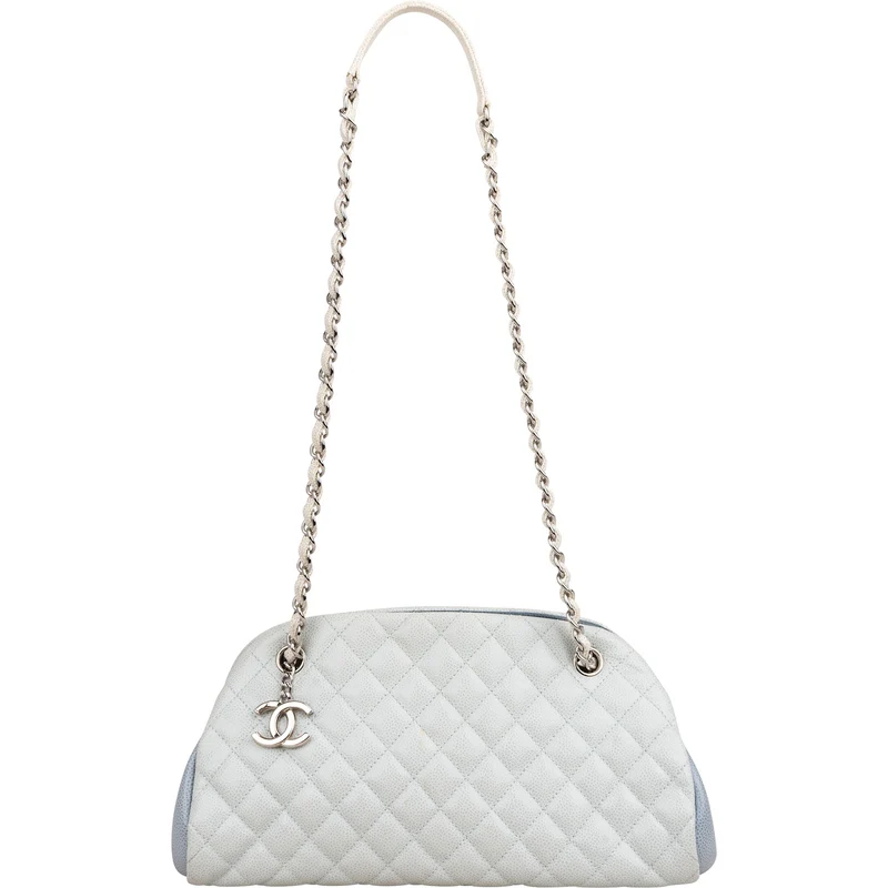 Chanel Quilted Caviar Leather Mademoiselle Bowling Shoulder Bag