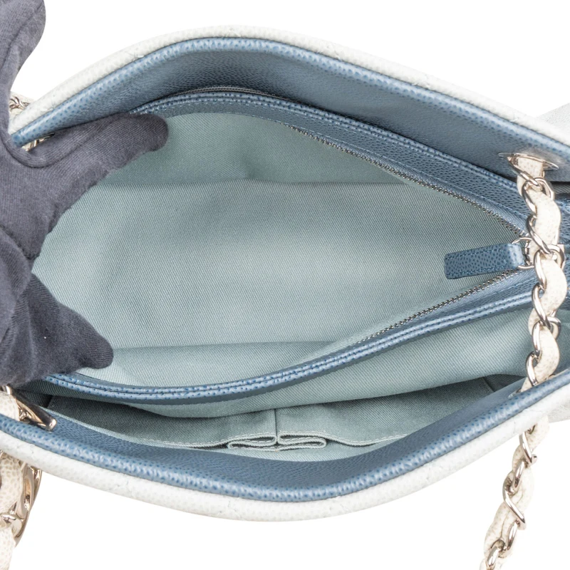 Chanel Quilted Caviar Leather Mademoiselle Bowling Shoulder Bag