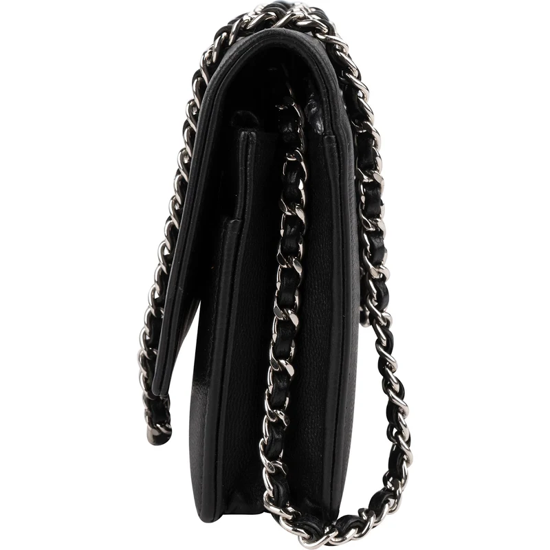 Chanel Caviar Leather CC Wallet on Chain Crossbody Bag