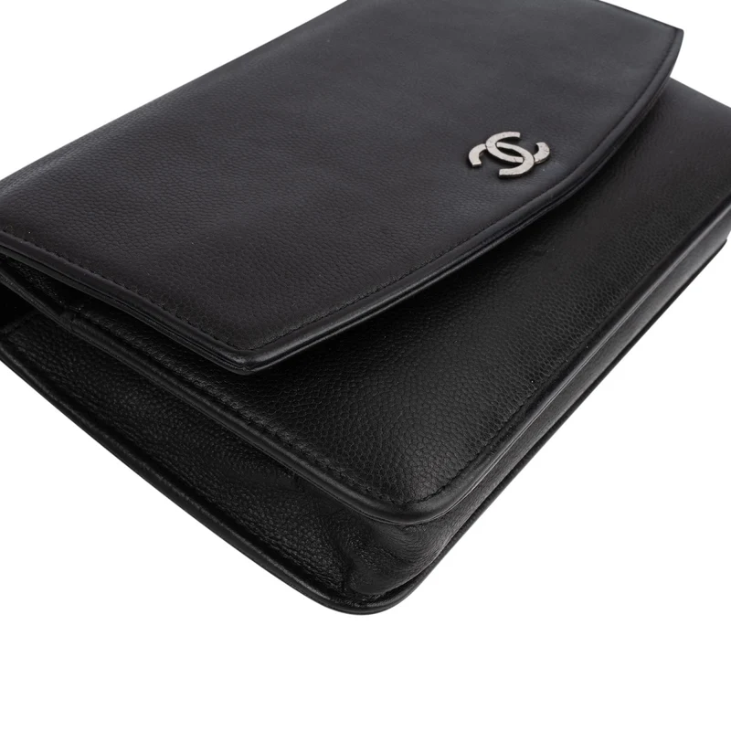 Chanel Caviar Leather CC Wallet on Chain Crossbody Bag