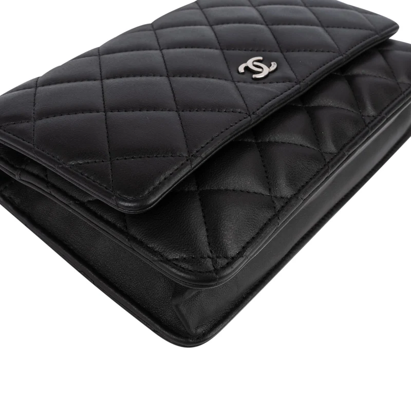 Chanel Quilted Lambskin Wallet on Chain Crossbody Bag