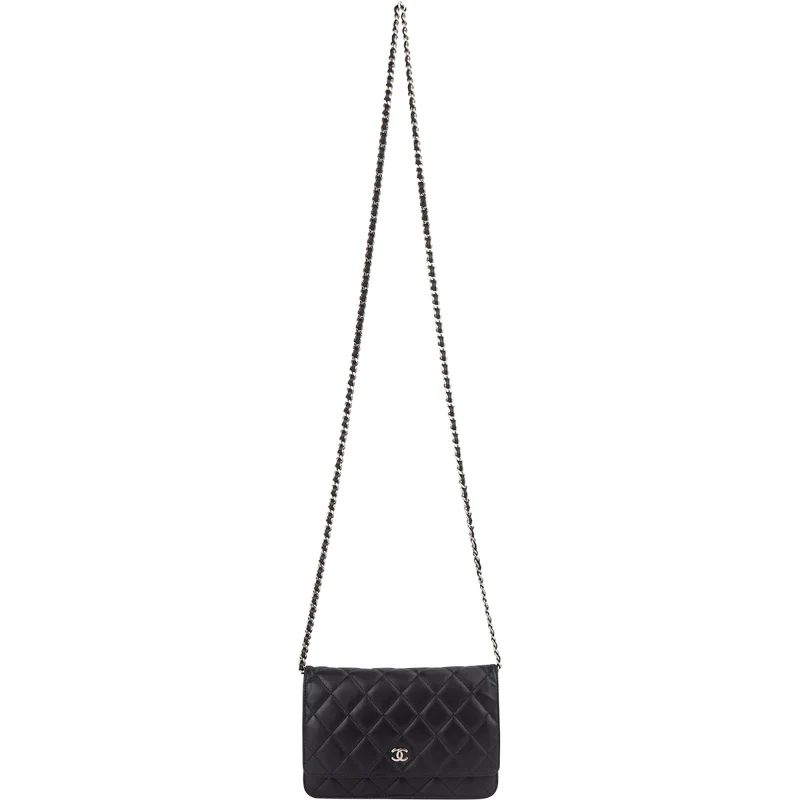 Chanel Quilted Lambskin Wallet on Chain Crossbody Bag