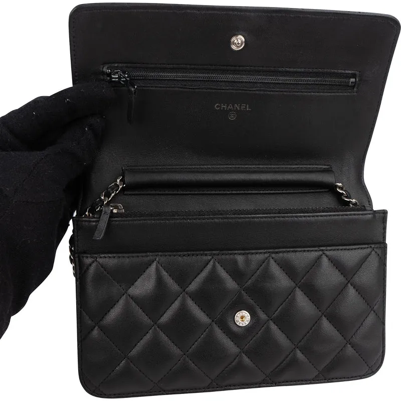 Chanel Quilted Lambskin Wallet on Chain Crossbody Bag
