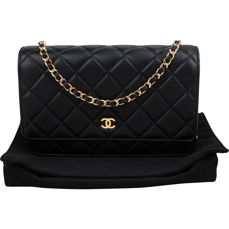 Chanel Quilted Lambskin Wallet On Chain Crossbody Bag