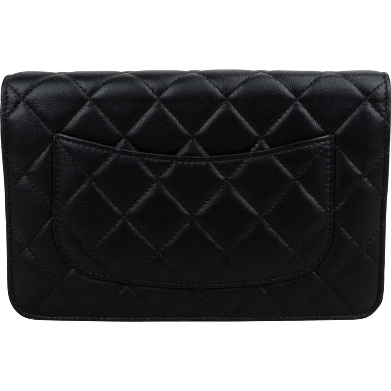 Chanel Quilted Lambskin Wallet On Chain Crossbody Bag
