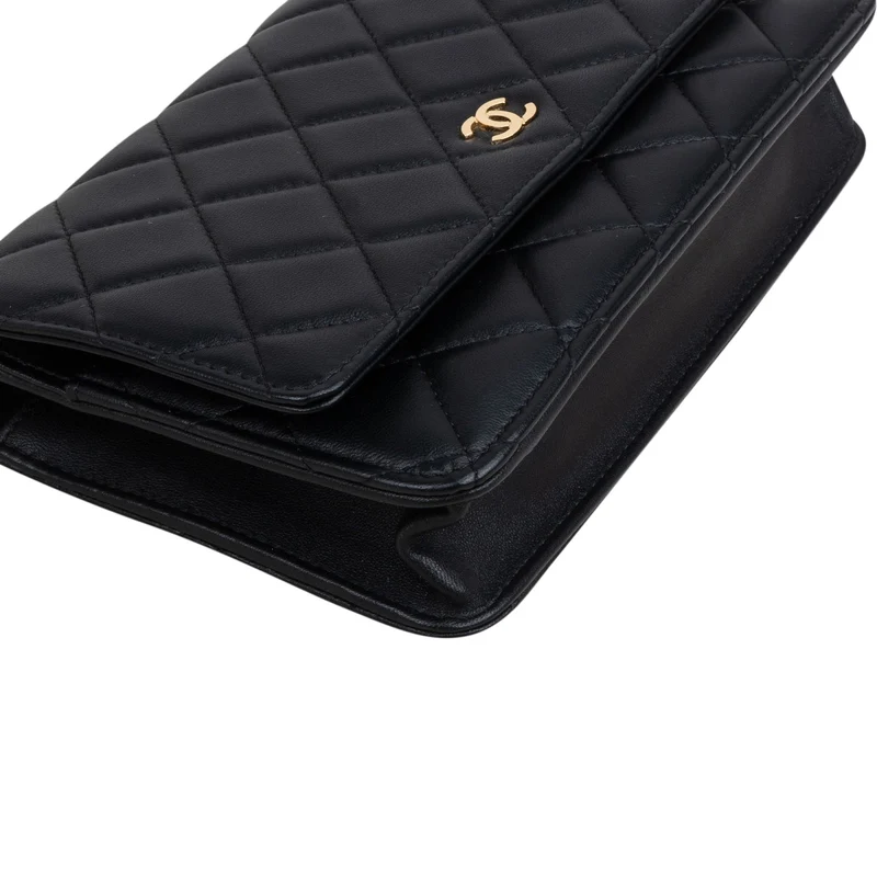 Chanel Quilted Lambskin Wallet On Chain Crossbody Bag