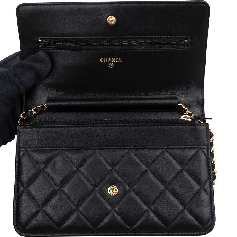 Chanel Quilted Lambskin Wallet On Chain Crossbody Bag