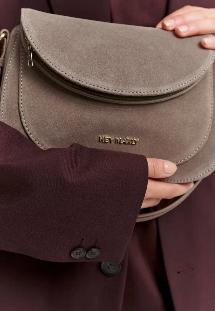 Big Sister Suede Mocha - Crossbody Bag
