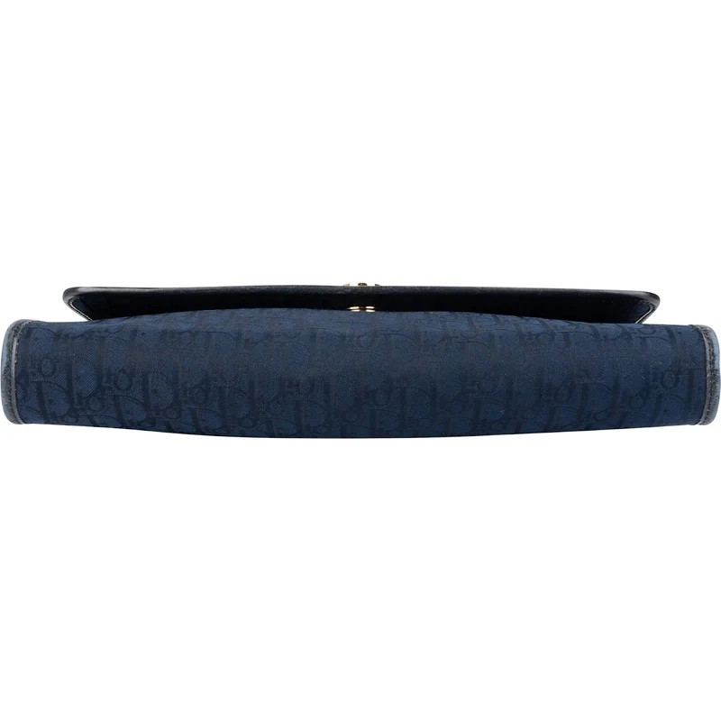 Christian Dior Oblique Monogram Canvas Jacquard Vintage Flap Shoulder Bag