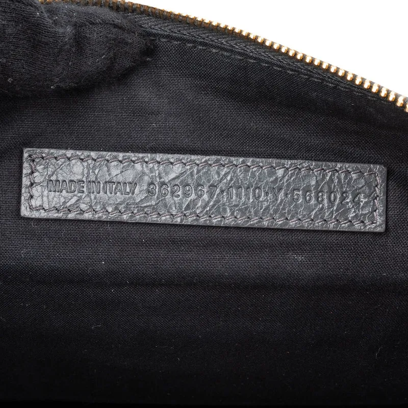 Balenciaga Leather Classic Arena Laptop Case Clutch