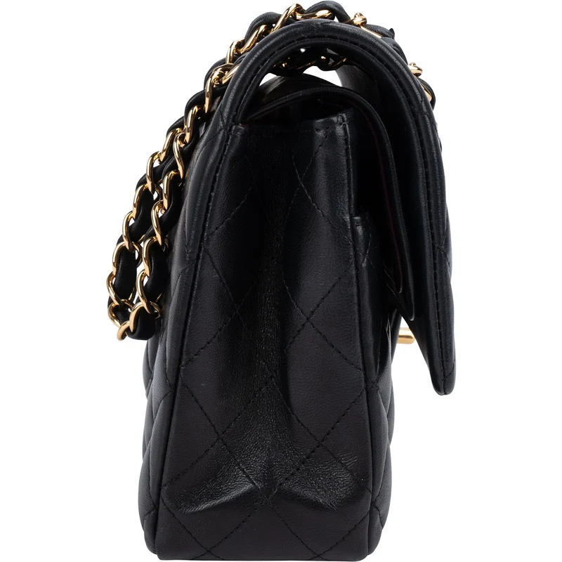 Chanel Quilted Lambskin Medium Double Flap Shoulder Bag