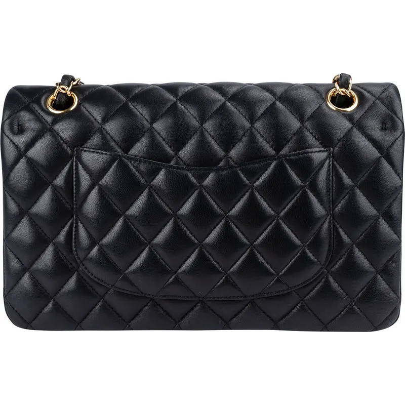 Chanel Quilted Lambskin Medium Double Flap Shoulder Bag