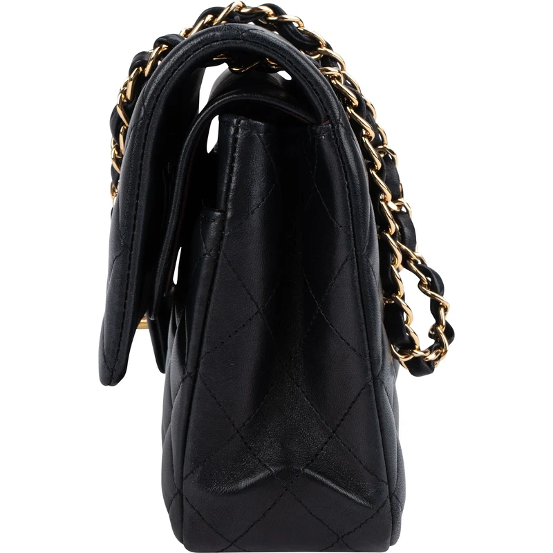 Chanel Quilted Lambskin Medium Double Flap Shoulder Bag