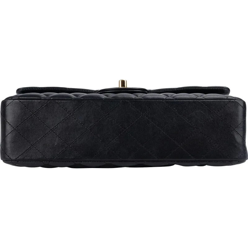 Chanel Quilted Lambskin Medium Double Flap Shoulder Bag