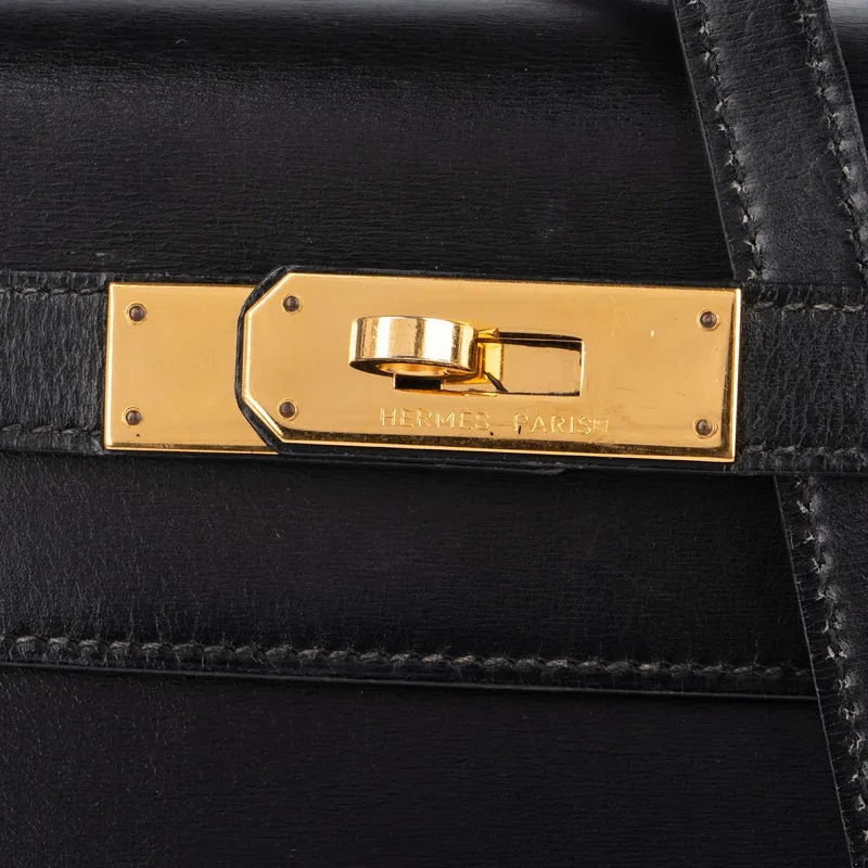 Hermès Box Calf Sellier Kelly 28 Handbag