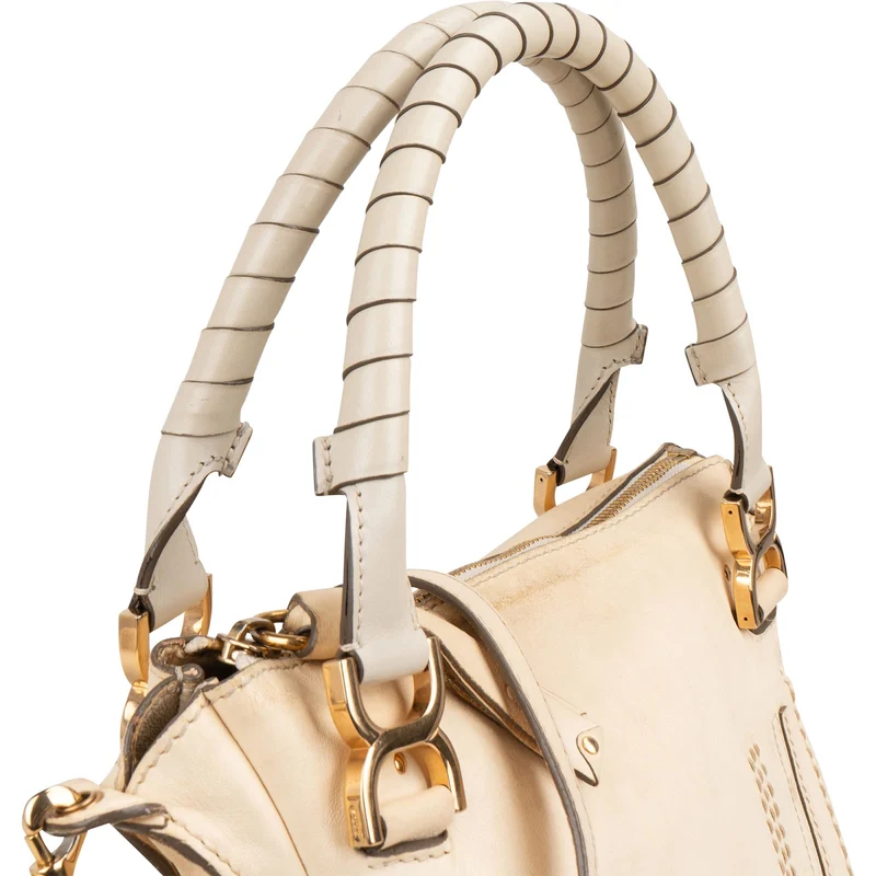 Chloé Smooth Leather Marcie Turnlock Handbag
