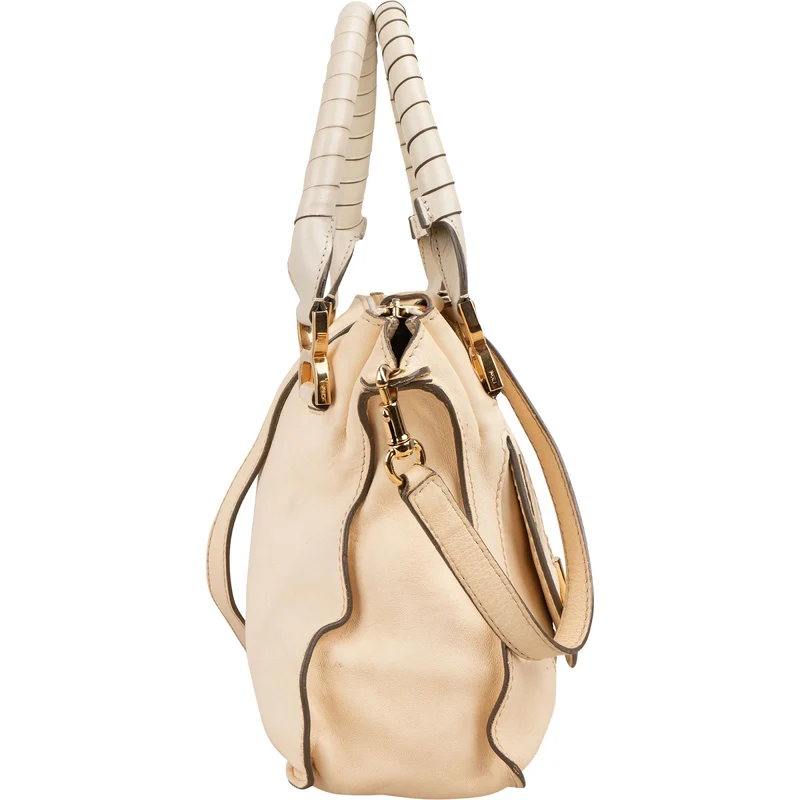 Chloé Smooth Leather Marcie Turnlock Handbag