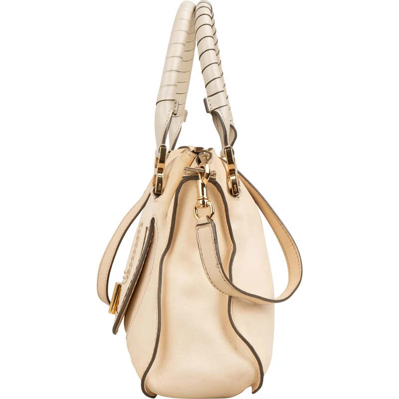 Chloé Smooth Leather Marcie Turnlock Handbag