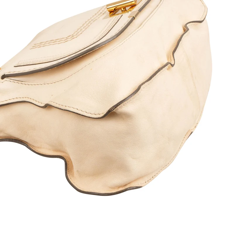 Chloé Smooth Leather Marcie Turnlock Handbag