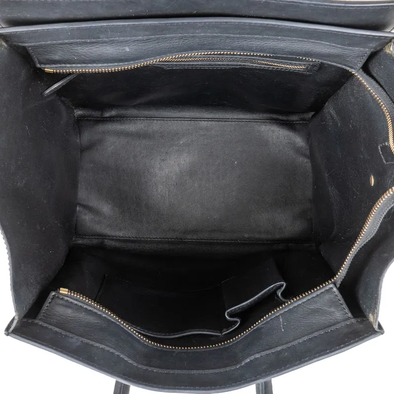 Céline Black Calfskin Luggage Handbag
