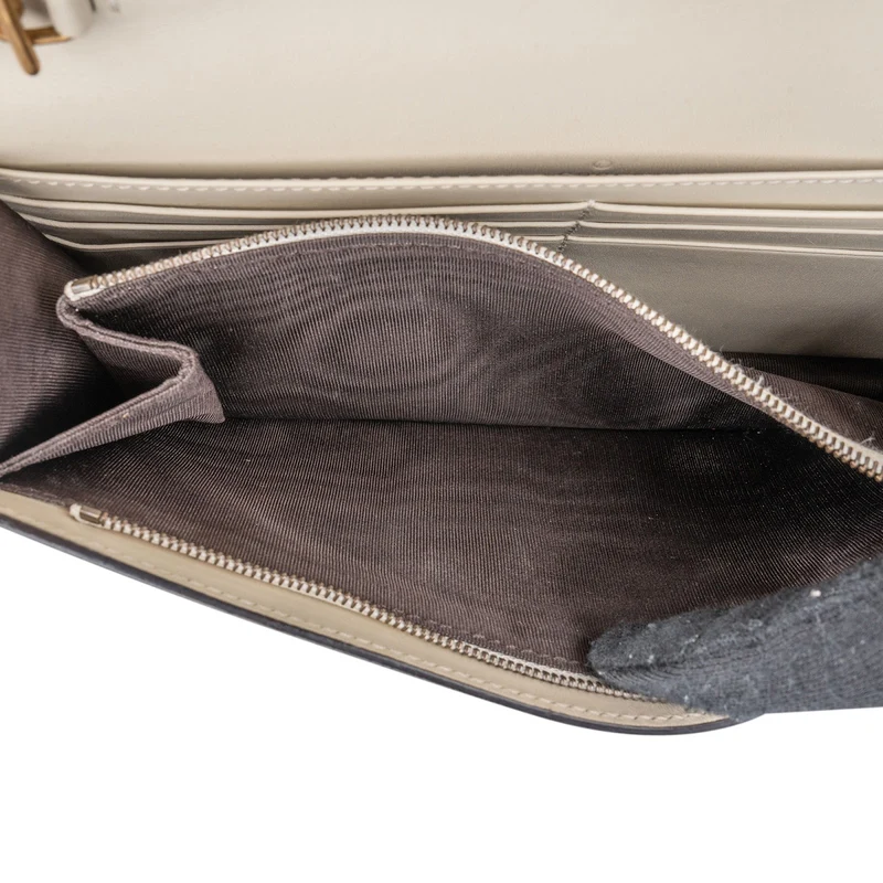 Gucci Leather Queen Margaret Wallet On Chain Crossbody Bag