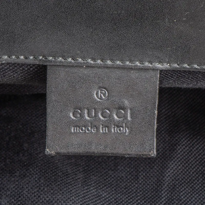 Gucci Crocodile-Embossed Leather Web Stripe Backpack