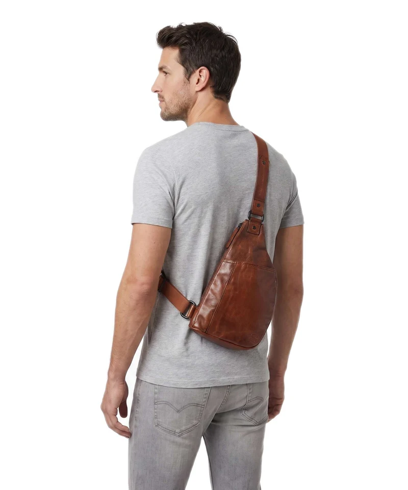 Spikes & Sparrow Apache Jamie Slingbag brandy