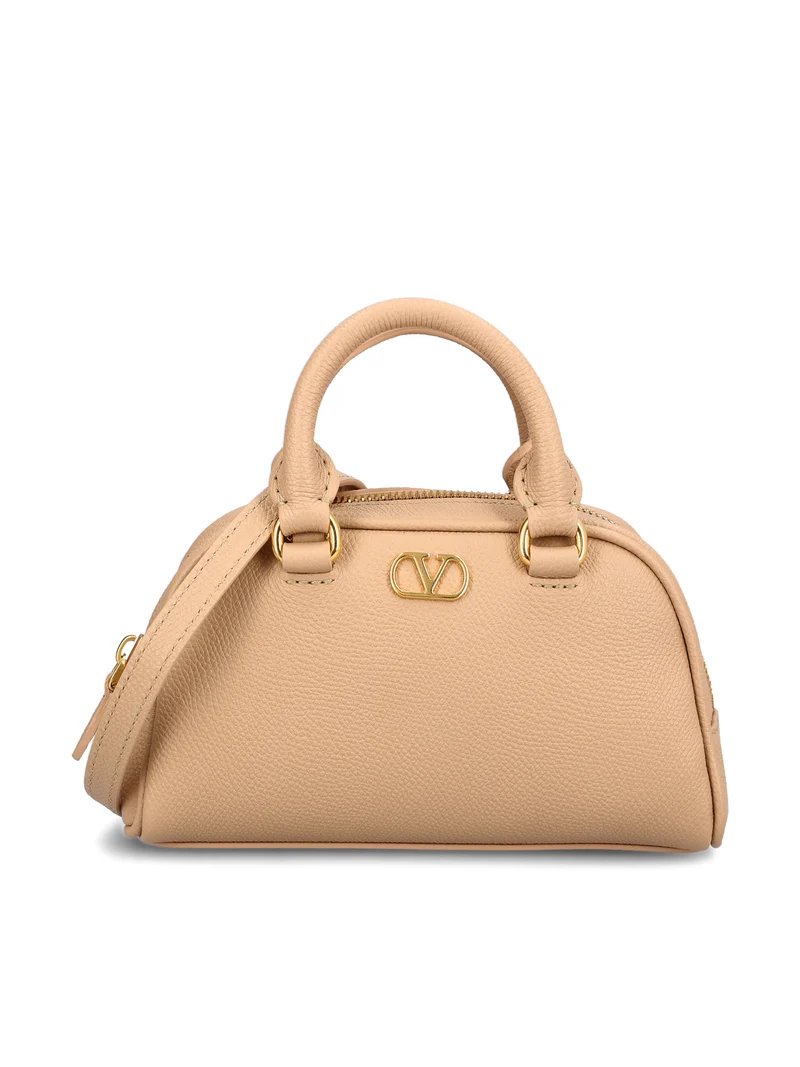 VALENTINO GARAVANI Mini Bauletto Vlogo Signature In Vitello