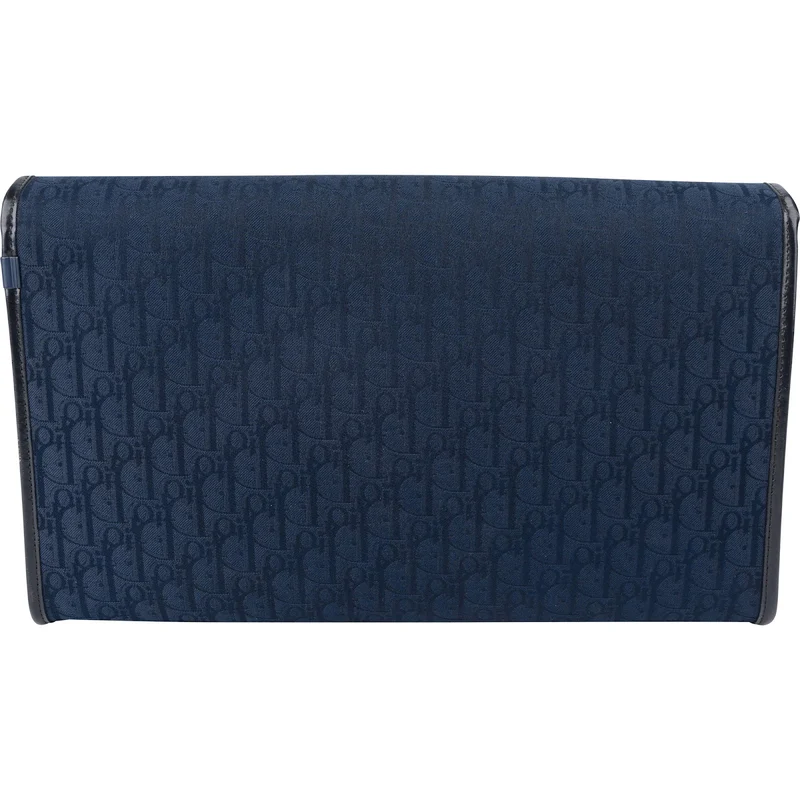 Christian Dior Oblique Monogram Canvas Jacquard Vintage Flap Shoulder Bag