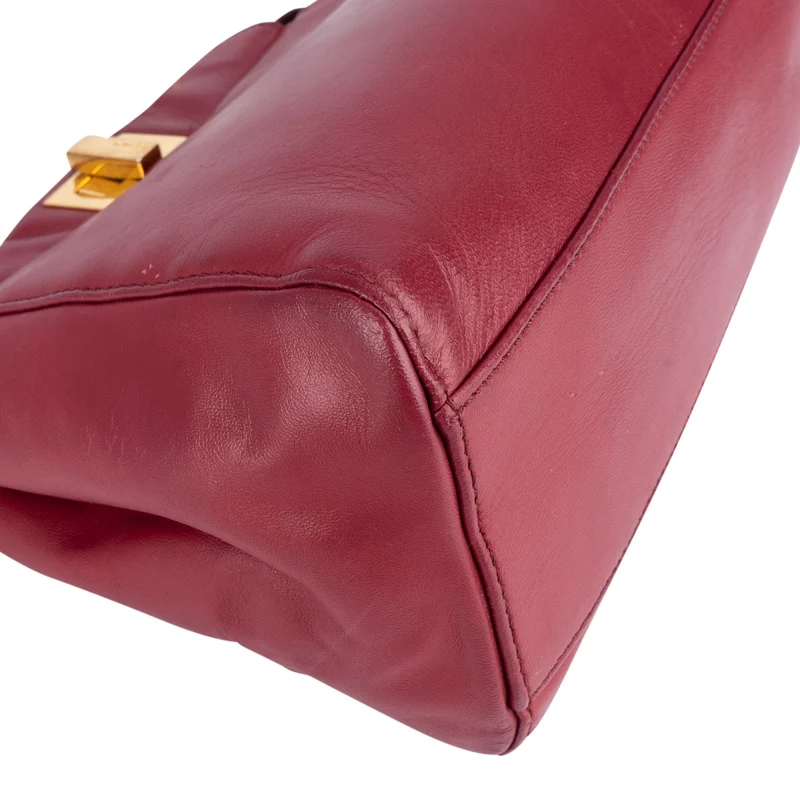 Fendi Leather Peekaboo Mini Handbag