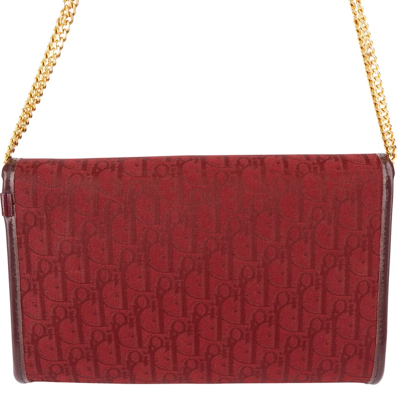 Christian Dior Oblique Monogram Canvas Jacquard Small Flap Crossbody Bag
