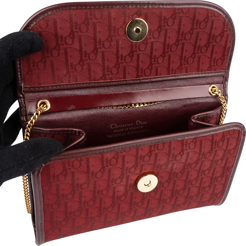 Christian Dior Oblique Monogram Canvas Jacquard Small Flap Crossbody Bag