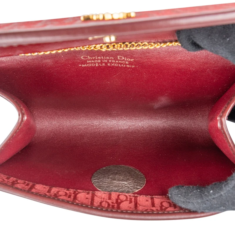 Christian Dior Oblique Monogram Canvas Jacquard Small Flap Crossbody Bag
