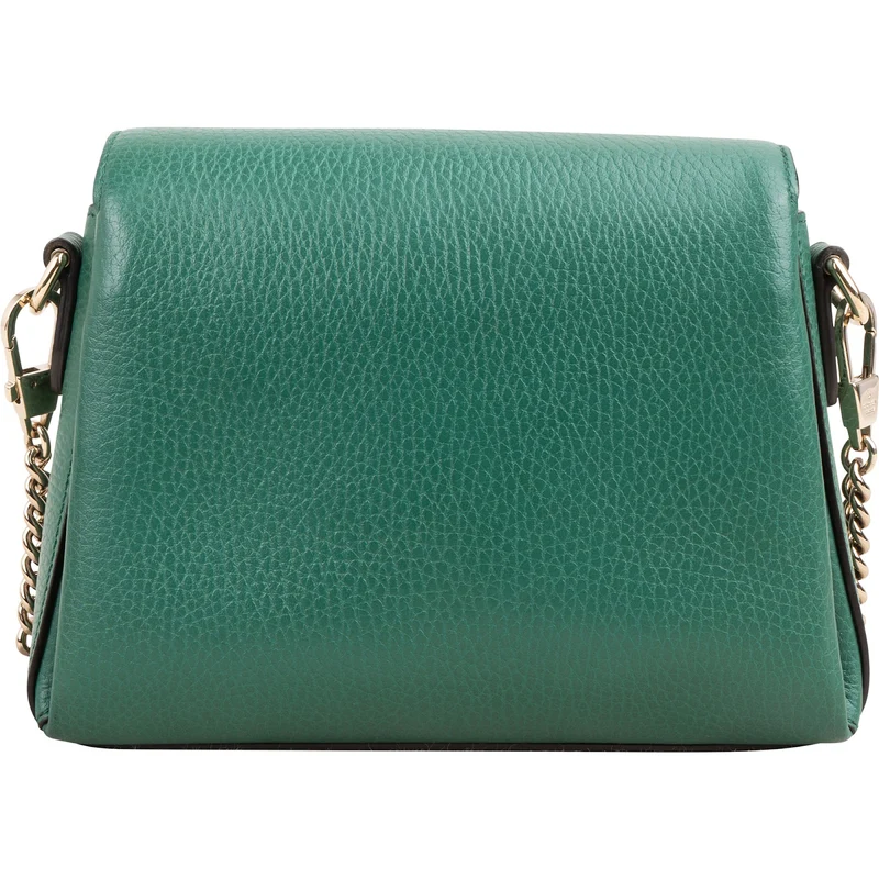 Gucci Grained Leather Interlocking GG Shoulder Crossbody Bag