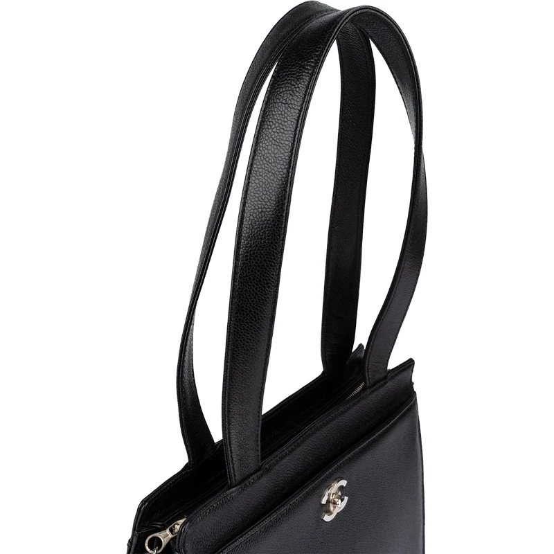 Chanel Caviar Leather Coco Mark Tote Shoulder Bag