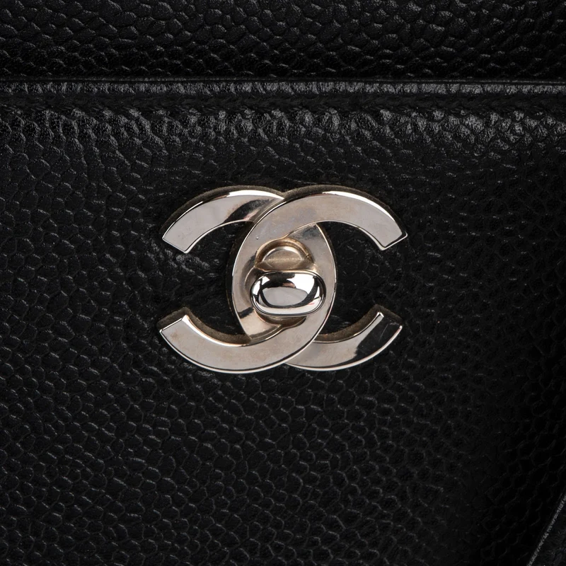 Chanel Caviar Leather Coco Mark Tote Shoulder Bag
