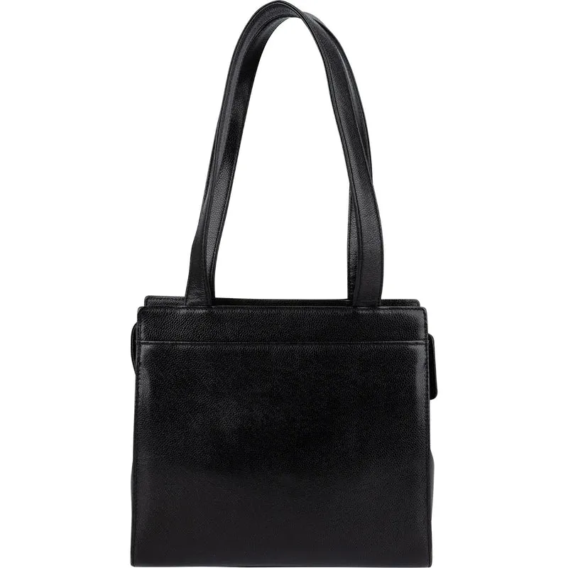 Chanel Caviar Leather Coco Mark Tote Shoulder Bag