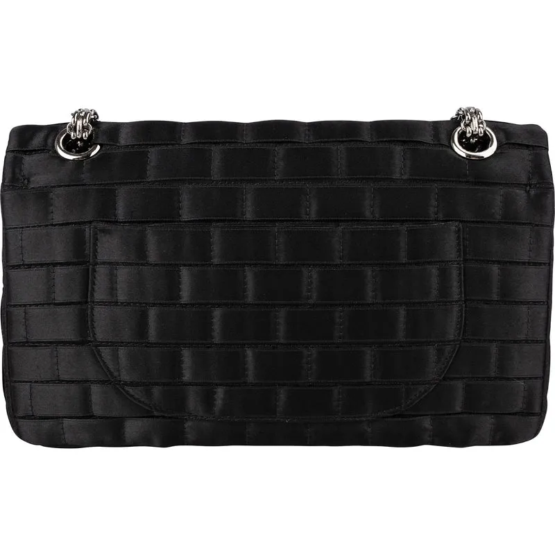 Chanel Rare Sample Satin Chocolate Bar 2.55 Reissue Double Flap Crossbody Bag