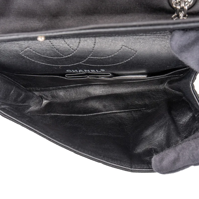 Chanel Rare Sample Satin Chocolate Bar 2.55 Reissue Double Flap Crossbody Bag