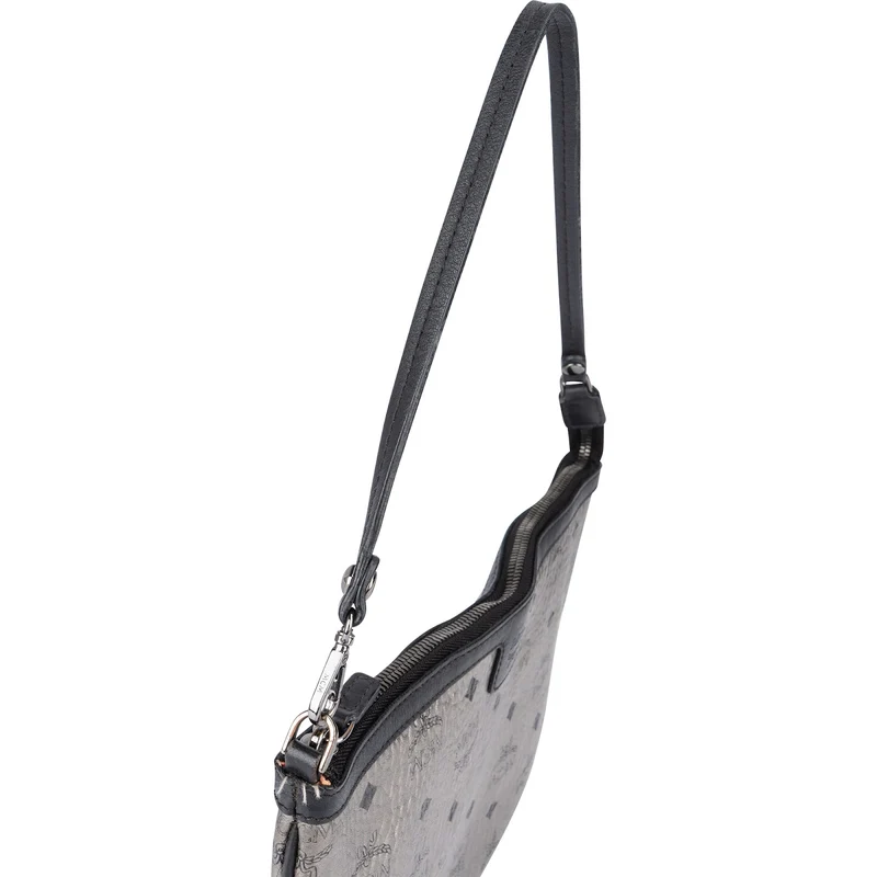 MCM Monogram Metallic Visetos Canvas Pouch Accessoires Shoulder Bag