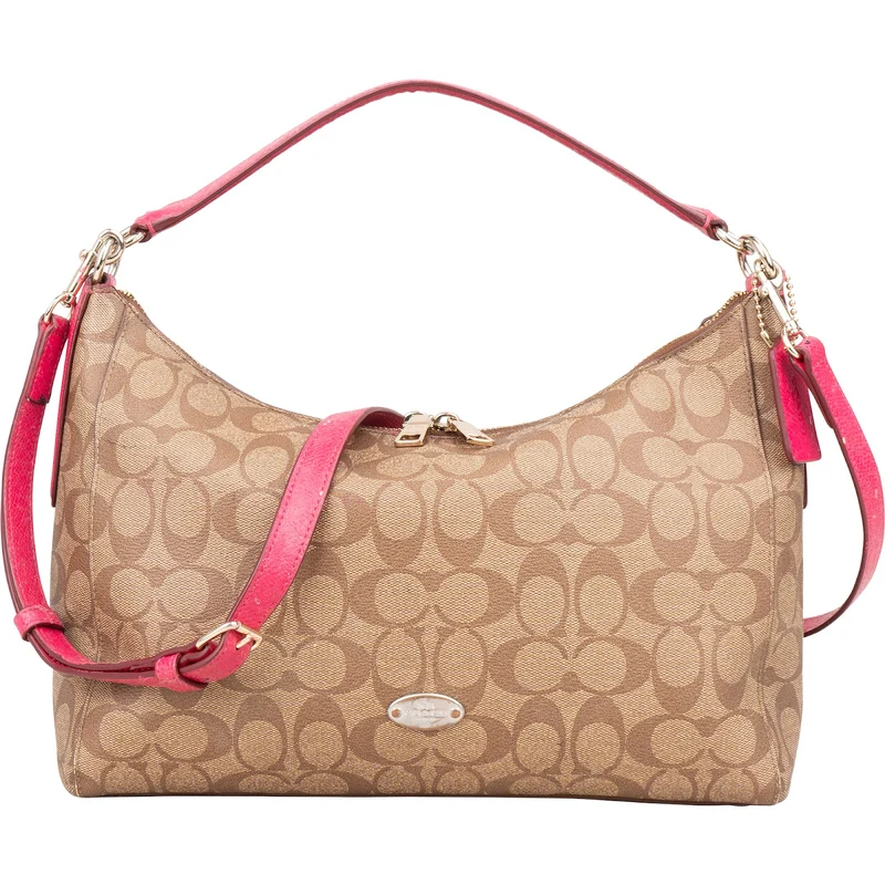 Coach Monogram Signature East West Celeste Hobo Handbag