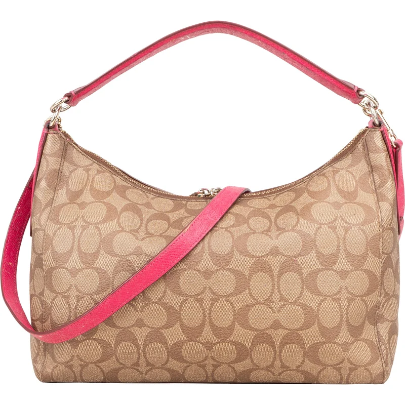Coach Monogram Signature East West Celeste Hobo Handbag